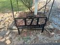 Decorative house number sign at 171 Knucklesville Rd with rock landscaping at 171 Knucklesville Rd, Rydal, GA 30171