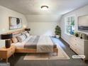 Light-filled bedroom with a comfortable bed, stylish decor, and a serene atmosphere at 4405 Cary Dr, Snellville, GA 30039
