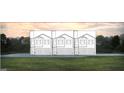 Charming rendering of a new home featuring a brick and gray facade, and a two-car garage at 11517 Kimberly Way # 3, Hampton, GA 30228