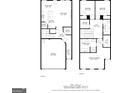 Detailed floorplan showcasing the layout of the home, including bedrooms, bathrooms, kitchen, and garage at 11517 Kimberly Way # 3, Hampton, GA 30228