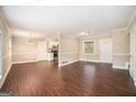 An open-concept living area featuring sleek floors and ample natural light at 3435 Misty Valley Rd, Decatur, GA 30032