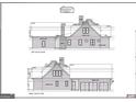 Detailed house plans showing side elevations at 0 Pinegate Way, Sharpsburg, GA 30277