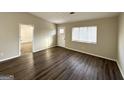 Bright living room with hardwood floors at 3993 Flakes Mill Rd, Decatur, GA 30034