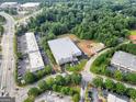Aerial view of commercial property with building and parking lot at 4995 Reservoir Dr, Douglasville, GA 30135