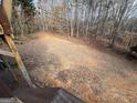 Large backyard with a tree line and sparse ground cover at 135 Tuscany Trce, Dallas, GA 30157