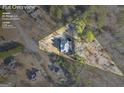 Aerial view showing house and large lot size at 85 Pecan Ln, Oxford, GA 30054
