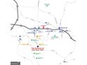 Map highlighting the location and nearby amenities of The Enclave at Flat Rock Hills at 4075 Spencer Trail, Stonecrest, GA 30038