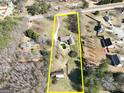 Aerial view showing house, pool, and large lot at 4881 Highway 155 N, Stockbridge, GA 30281