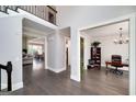 Spacious foyer with hardwood floors, elegant staircase, and abundant natural light at 37 Highcrest Dr, Acworth, GA 30101