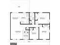 One-story house floor plan with 3 bedrooms and 1 bathroom at 1139 Pine Mountain Dr, Forest Park, GA 30297