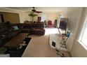 Spacious living room with a fireplace and sectional sofa at 1617 Corona Dr, Austell, GA 30168