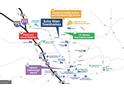 A detailed community map showcasing Echo Glen Townhomes location and nearby amenities at 313 Sound Cir # 140, Stockbridge, GA 30281