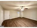 Spacious living room with hardwood floors and neutral walls, offering ample natural light at 1351 Renee Dr, Decatur, GA 30035