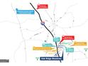 Community map highlights nearby amenities, including schools, shopping centers, medical facilities, and major roads at 588 Parnassus Road, Locust Grove, GA 30248