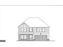 Exterior elevation showing the two-story home with a front-facing garage and covered porch at 742 Great Oak Pl # 13, Villa Rica, GA 30180