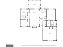 Detailed floor plan showcasing layout of bedrooms, kitchen, living room and bathrooms at 150 Old Mill Pt, Fayetteville, GA 30214