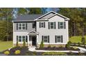 Inviting two-story home featuring a modern design with professional landscaping at 362 Friendship Oak Way, Hampton, GA 30228