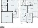 Layout of the home's floor plan. Includes the first and second floor at 11789 Registry Blvd, Hampton, GA 30228