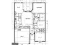 Detailed floor plan showcasing the layout of the home, including bedrooms, bathrooms, and living spaces at 11144 Cornerstone Way, Hampton, GA 30228