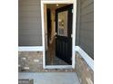 Welcoming front entrance featuring a stylish black door with glass inserts and decorative brick accents at 229 Ivey Ter # 37, Temple, GA 30179