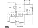 First floor plan featuring garage, foyer, living room, dining room, kitchen, and Primary bedroom at 204 Shelton Dr, Mcdonough, GA 30252
