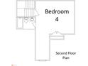 Second floor plan featuring bedroom and bathroom layout at 4139 Alayna Lee Cir, Mcdonough, GA 30252