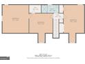 Upstairs floor plan showcasing bedroom and bath layout, for room planning and property layout at 8 Cameron St, Moreland, GA 30259