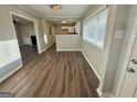 Bright dining room with hardwood floors and open layout, perfect for entertaining at 1380 Margarette Dr, Decatur, GA 30035