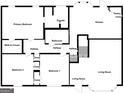 Layout of the home showing bedrooms, bathrooms, closets, living room, kitchen, and pantry at 89 Farm Brook Ln # 17, Dallas, GA 30157
