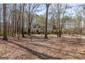 Beautiful home nestled amongst trees, featuring an expansive lawn and circular driveway at 115 Flagstop Run, Fayetteville, GA 30215
