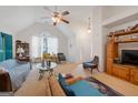 Spacious living room with vaulted ceiling, large windows, and comfortable seating area, perfect for relaxation at 2733 Newtons Crest Cir, Snellville, GA 30078