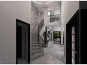 Welcoming foyer with staircase and marble flooring leads to a spacious living area at 2704 Antioch Ne St, Conyers, GA 30013