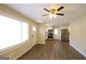 Open layout with view of stainless steel appliances in kitchen at 2823 Horse Shoe Dr, Atlanta, GA 30316
