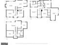 Detailed floor plan showing layout of rooms on three floors with measurements at 2032 Stonewick Ct, Lawrenceville, GA 30043