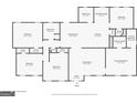 Detailed floor plan showcasing the layout and dimensions of the home at 2069 Sandtown Sw Rd, Atlanta, GA 30311