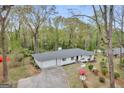 A high angle shot shows the roof and driveway and gives a feel for the property size at 2694 Benjamin E Mays Sw Dr, Atlanta, GA 30311