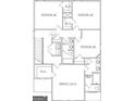 Floorplan featuring bedrooms, bathrooms, and owner's suite on the second floor at 5389 Tolar Road # 36, South Fulton, GA 30213