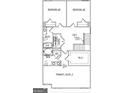 Detailed second floorplan featuring bedrooms, loft, laundry, and a primary suite at 5360 Tolar Rd # 72, South Fulton, GA 30213