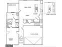 Detailed first floorplan highlighting primary suite, kitchen, Gathering room, and two-car garage at 5360 Tolar Rd # 72, South Fulton, GA 30213