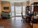 Bright office with a large bay window, hardwood floors, and plenty of natural light at 1581 Shetland Pony Nw Ct, Suwanee, GA 30024