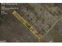 Aerial view of property showing lot lines on 2.49 acres in Auburn, GA at 1326 Harmony Grove Church Rd, Auburn, GA 30011