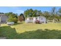 Well-maintained lawn in the backyard, with trees and shrubs, on a bright, sunny day at 73 Highpoint Ln, Locust Grove, GA 30248