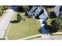 Expansive lawn with meticulously maintained landscaping and a lengthy driveway on corner lot at 200 Kensington Trce, Stockbridge, GA 30281