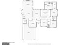 A detailed floor plan showcasing the layout of the house at 121 Crestwood Ct, Hampton, GA 30228