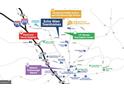 A detailed community map highlights Echo Glen Townhomes' convenient location to local amenities and nearby attractions at 326 Sound Cir # 119, Stockbridge, GA 30281
