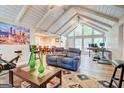 Open concept living space with vaulted ceilings and wood flooring, perfect for entertaining at 3861 Hanover Ct, Marietta, GA 30062