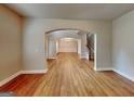 Spacious living room featuring hardwood floors and neutral paint, ready for new furnishings at 330 Bentleigh Station Dr, Acworth, GA 30101