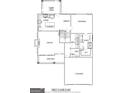 Layout of the first floor showcasing the kitchen, dining room, living room, and Primary bedroom at 1936 King Mill Rd, Mcdonough, GA 30252