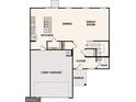 Detailed floor plan showcasing the layout of the home's kitchen, dining, and great room at 7226 Lacey Drive # 125, Douglasville, GA 30134