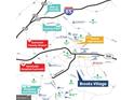 Map showcasing Brooks Village, nearby schools, shopping, hospital and other community amenities at 1483 Autumn Wind Dr # 24, Dacula, GA 30019
